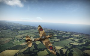 Spitfire in Flight